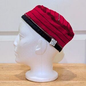 NWOT Beckwoman L 100% Cotton Handmade Reversible Smoking Cap